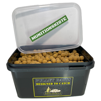 White-Tigernut Boilies 2 KG Eimer