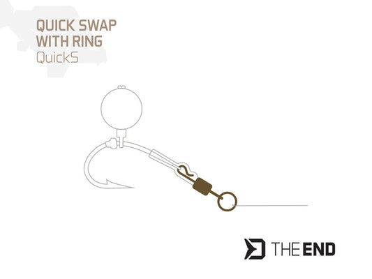 Quick-Swap Wirbel mit Ring Delphin TheEND QuickS / 10St