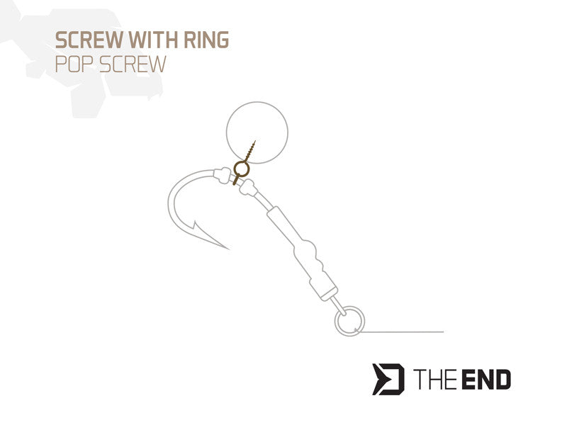Bohrer mit Ring Delphin TheEND POP Screw / 15 Stück Gr.M