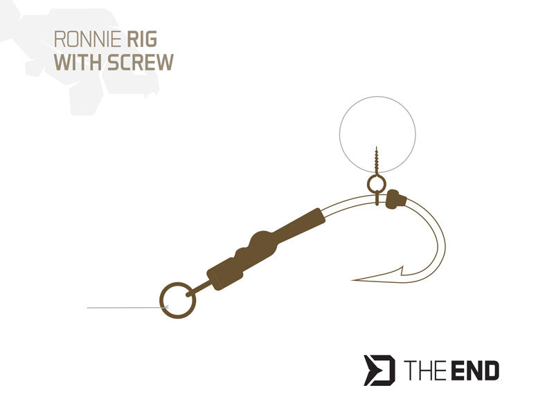 Montage THE END Ronnie Rig mit Bohrer /4 Stück Gr.4