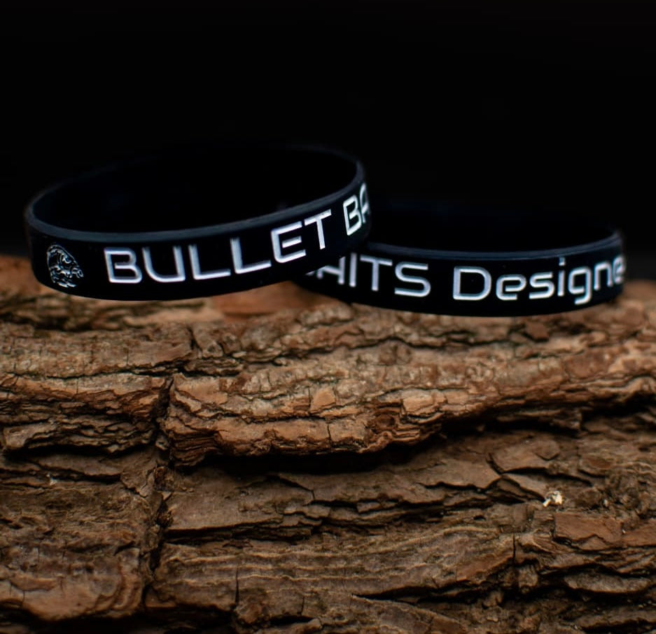 Bullet Baits Armband schwarz weiß fluoreszierend
