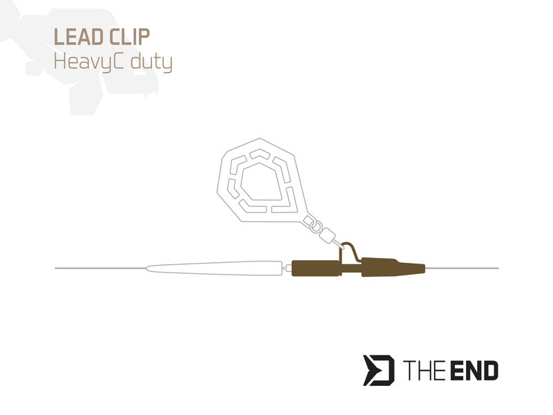 Blei-Clip HeavyC duty Delphin TheEND / 10St