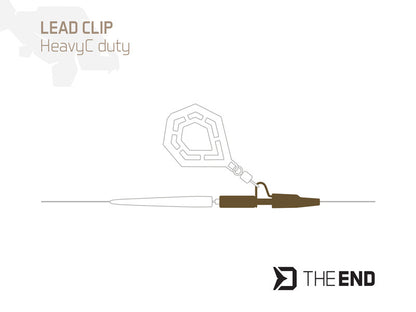 Blei-Clip HeavyC duty Delphin TheEND / 10St