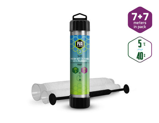 Delphin PVA n'tastic QUICK SET 2in1 / 7m+7m - 25mm + 35mm