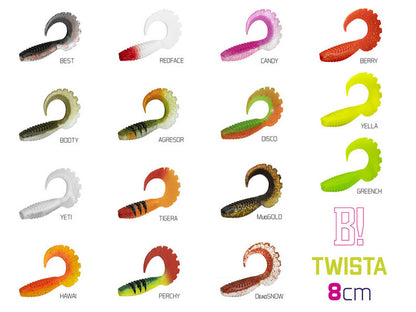 Delphin TWISTA UVs / 5St./8cm