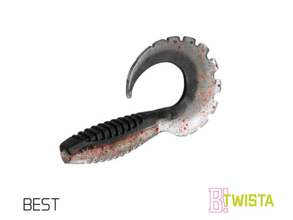 Gummiköder Delphin TwistaX Eeltail UVs / 5St./6cm