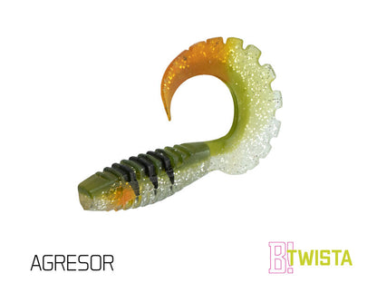 Gummiköder Delphin TwistaX Eeltail UVs / 5St./6cm