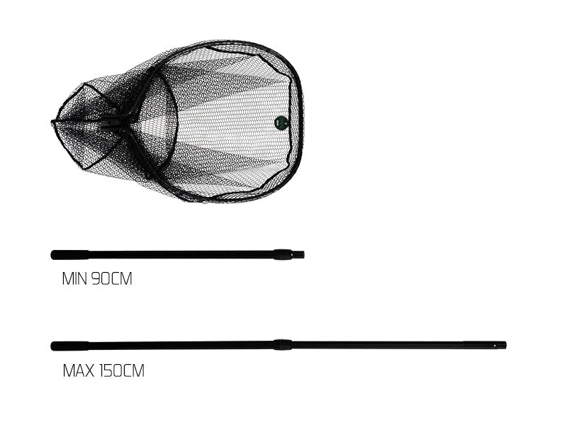 Kescher Delphin OMINI Quick / 2 Teilig | 215cm/65x60cm