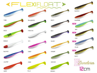 Gummiköder Delphin ZANDERA FlexiFLOAT UVs / 5St./12cm