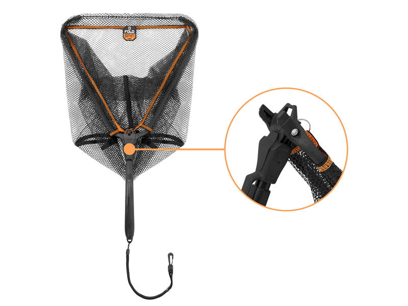 Delphin FoldSPIN Spinn-Kescher | 40x40cm