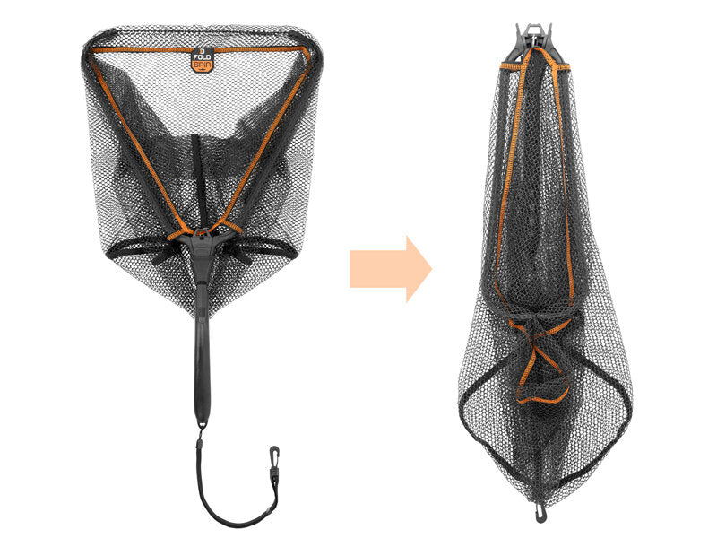 Delphin FoldSPIN Spinn-Kescher | 40x40cm