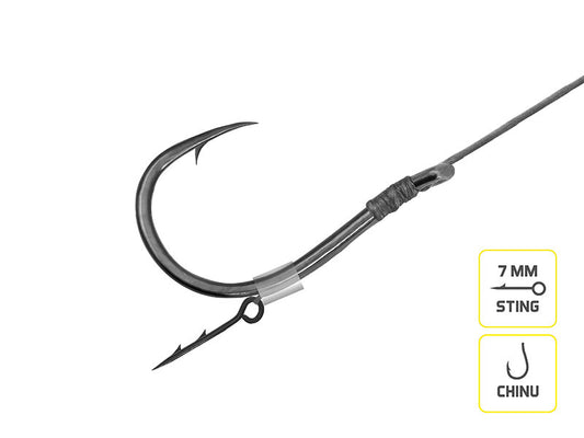 Delphin Braided Sting Feeder-Vorfach - Chinu / 10St.