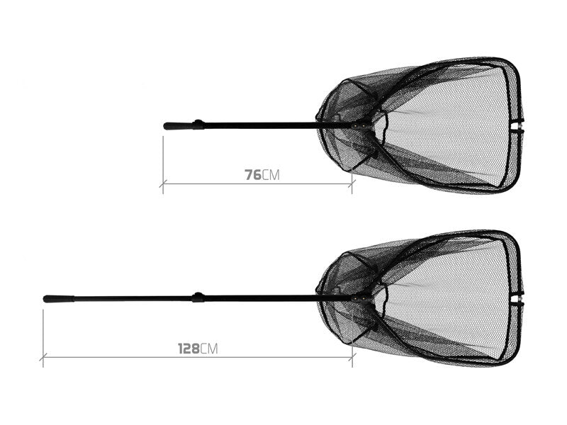 Klappbarer Kescher Delphin HALFER | 190cm/60x50cm