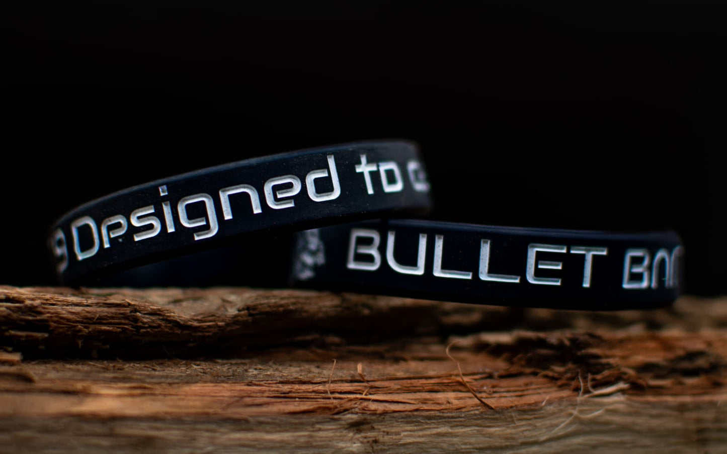 Bullet Baits Armband schwarz weiß fluoreszierend