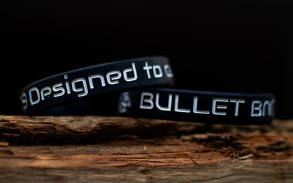 Bullet Baits Armband schwarz weiß fluoreszierend