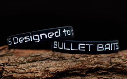 Bullet Baits Armband schwarz weiß fluoreszierend