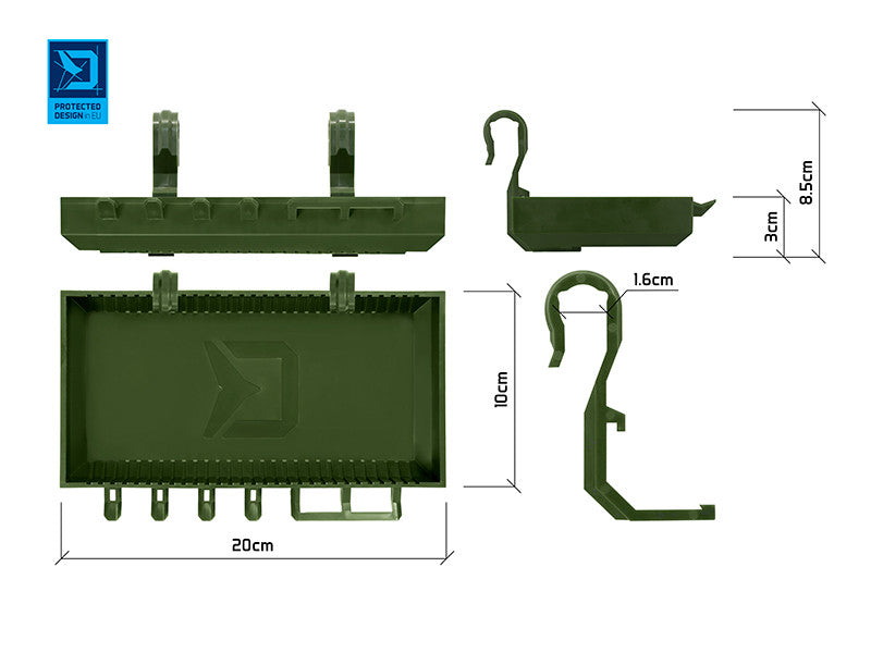 Rodpod-Ablage Delphin ShelfPOD / Camo