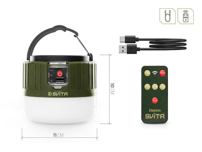 Campinglampe mit Fernbedienung Delphin SVITA 4W/3600mAh