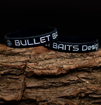 Bullet Baits Armband schwarz weiß fluoreszierend
