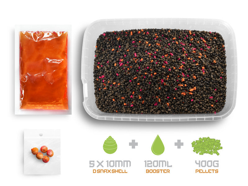 Pellet box Delphin Reaxe READY&GO / Mango-Pfirsich