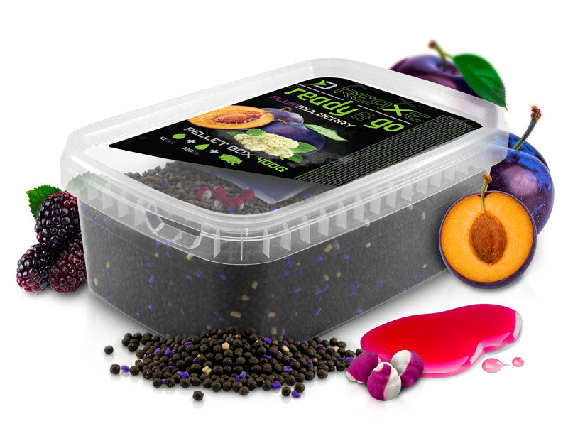 Pellet box Delphin Reaxe READY&GO / Pflaume–Maulbeere