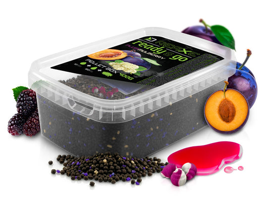 Pellet box Delphin Reaxe READY&GO / Pflaume–Maulbeere