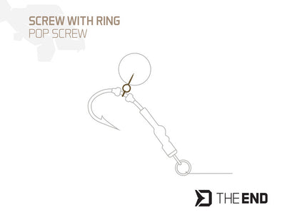 Bohrer mit Ring Delphin TheEND POP Screw / 15 Stück Gr.M