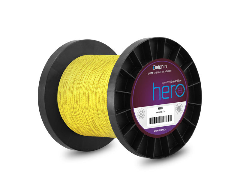 Delphin HERO 8 gelb / 0.12 >>> 0.50mm Großspule