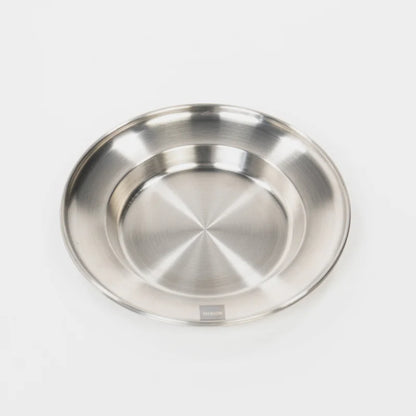 BOXIO PLATE 2er-Set Camping Teller Set aus Edelstahl