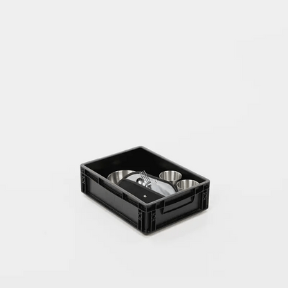 BOXIO COOK UP Eurobox mit Geschirr und Besteck 28-teilig