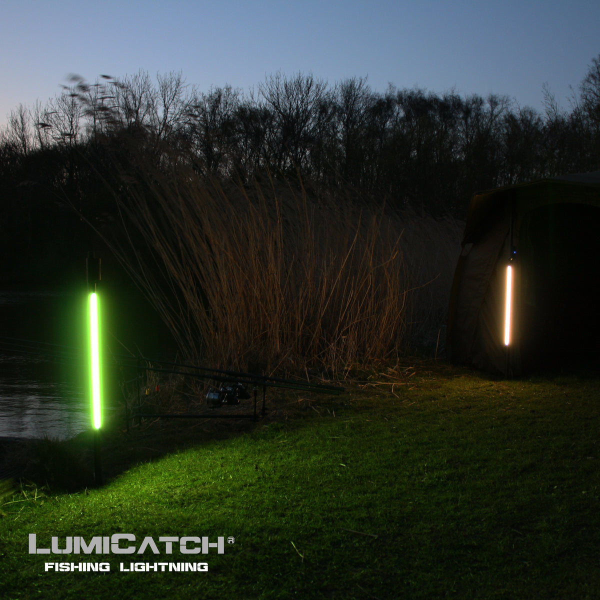 LumiCatch BuzzOff – Extra Anti-Mücken-Lampe – Mückenabweisende Außenlampe mit grünem Licht