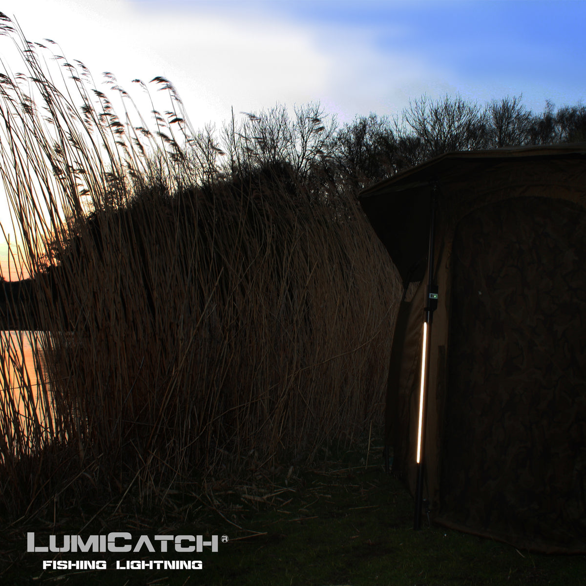 LumiCatch Basic – Wiederaufladbare Angellampe zum Nachtangeln mit App & Powerbank