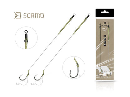 Delphin sCAMO Boilie rig / 2 Stück