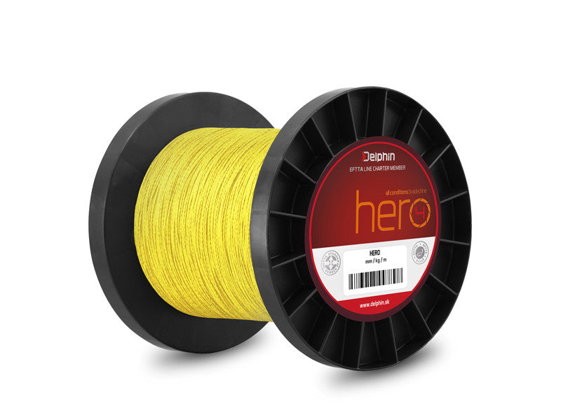 Delphin HERO 8 Fluo gelb / 0.12 >>> 0.50mm Großspule