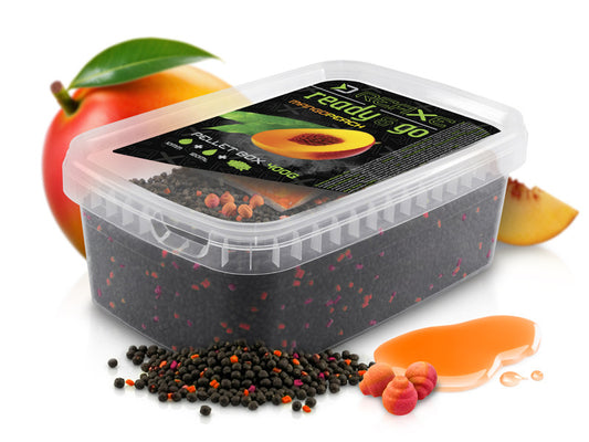 Pellet box Delphin Reaxe READY&GO / Mango-Pfirsich