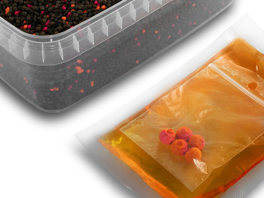 Pellet box Delphin Reaxe READY&GO / Mango-Pfirsich