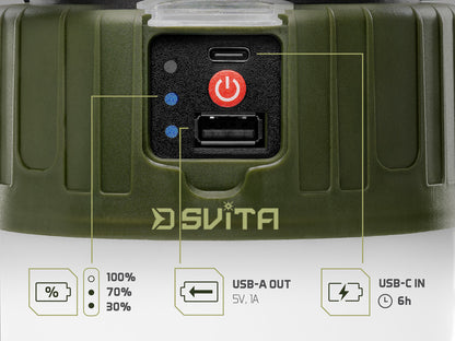 Campinglampe mit Fernbedienung Delphin SVITA 4W/3600mAh