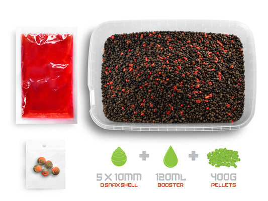 Pellet box Delphin Reaxe READY&GO / Frankfurter Würstchen–Chili